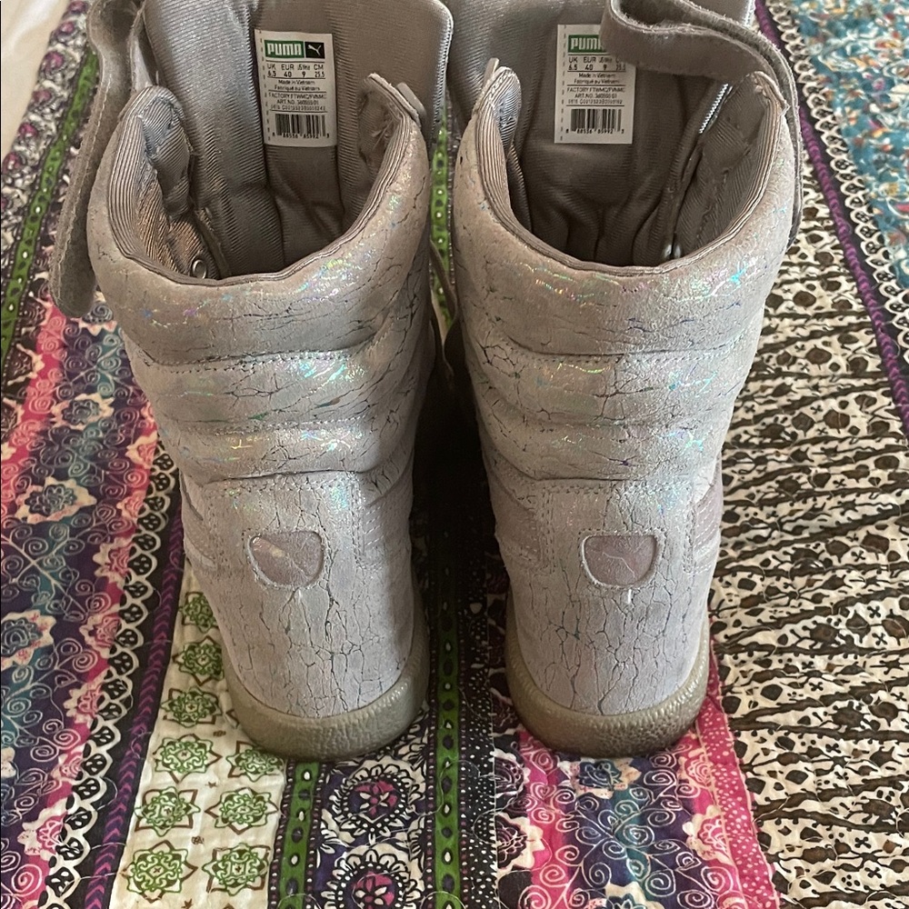 Puma Gray High-Top Sneakers - Picture 6 of 7